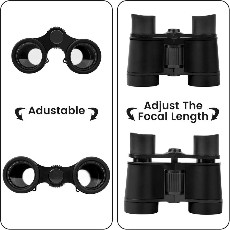 DR ANISON Binoculars for Kids Toy Binoculars Set for Age 3-12 Years Old Boys Girls Outside Play, Bird Watching, Camping, Educational Learning, Birthday Presents - Image 4